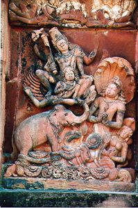 gajendra moksha sculpture